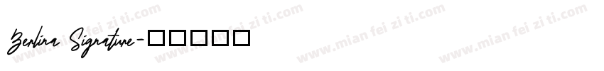 Berlina Signature字体转换